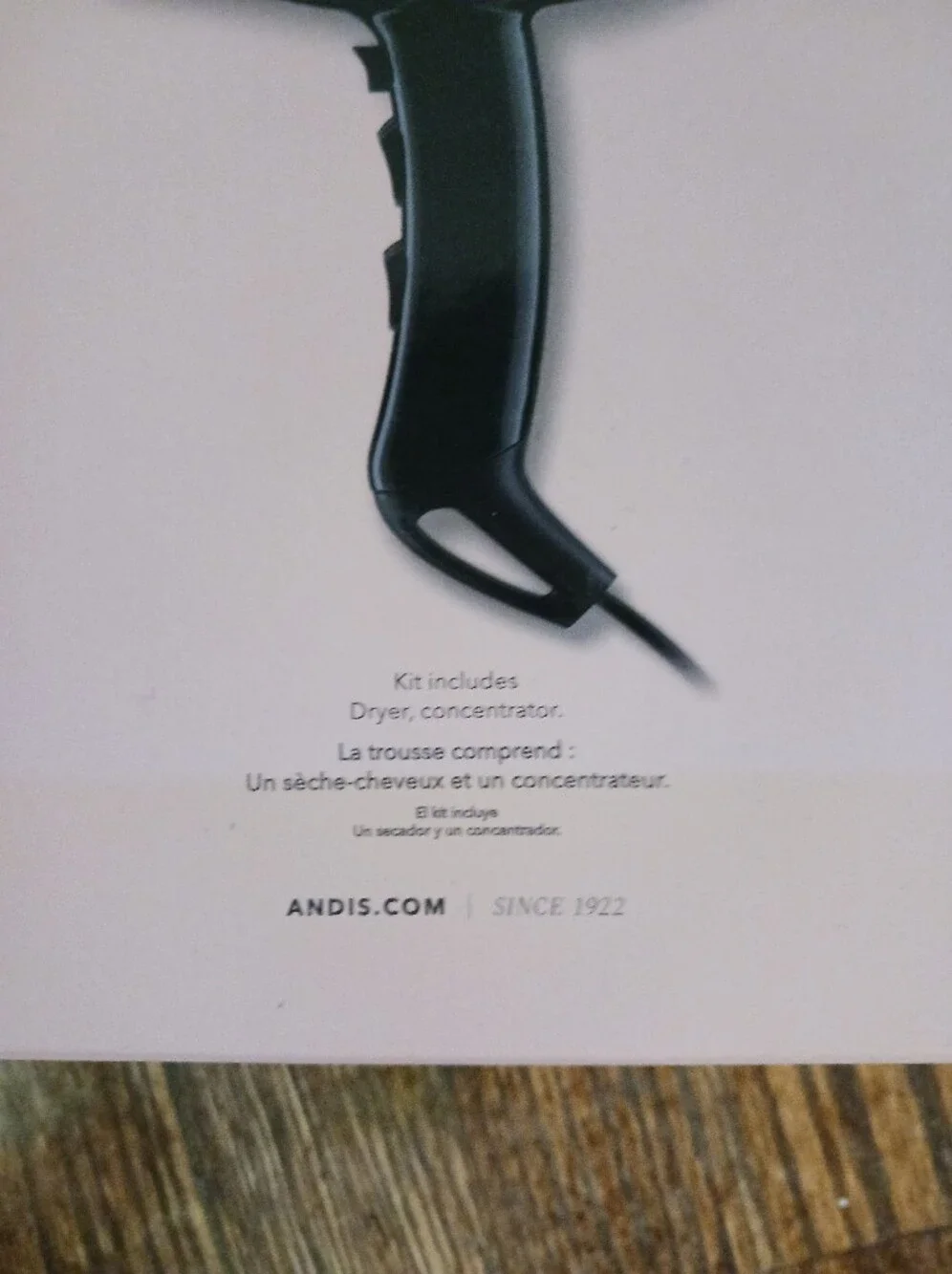 Andis Pro Dry Elite Ionic Hair Dryer #84030 Power & Shine 1875W Extra Long Cord.